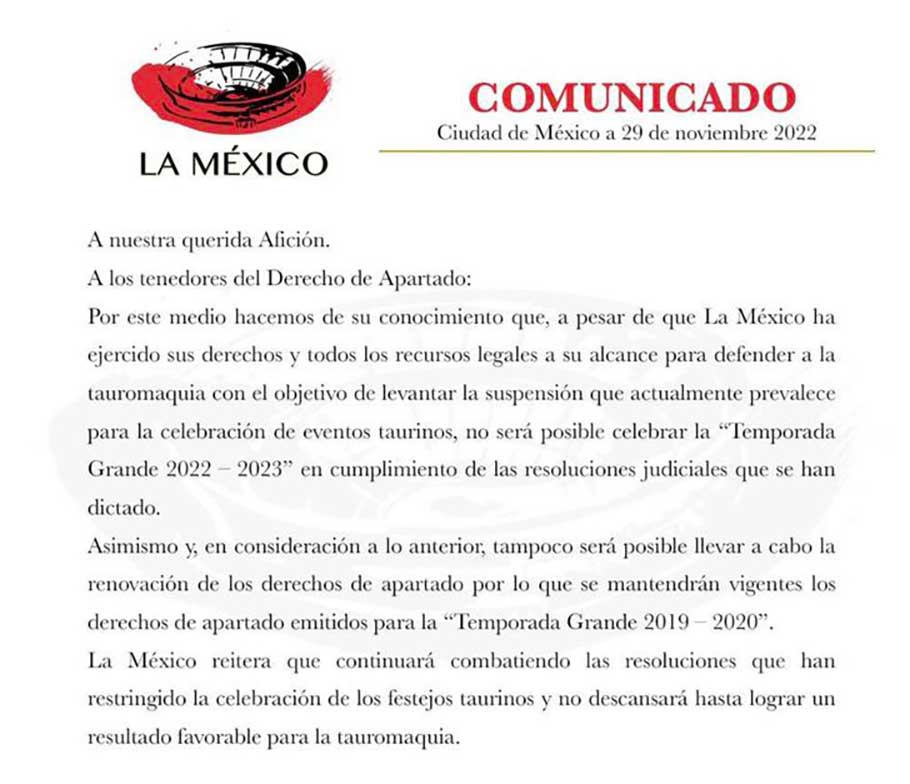 Mexicains célèbrent suspension saison corridas